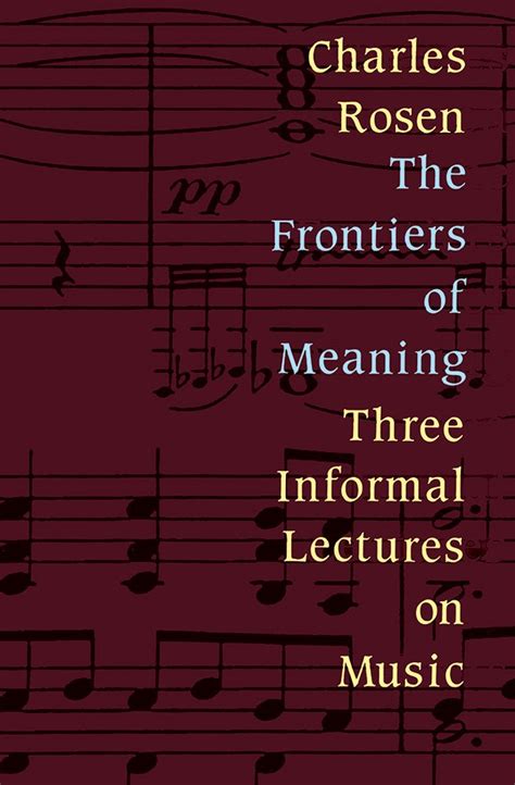 Frontiers of Meaning Three Informal Lectures on Music Doc