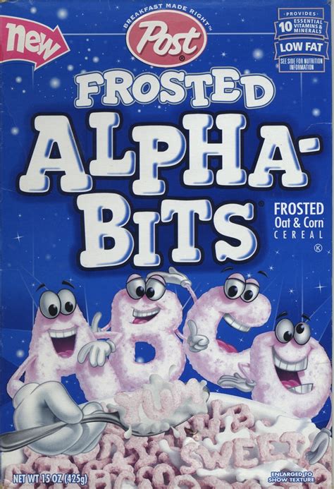 Frosted Alpha-Bits Cereal: The Alpha and Omega of Breakfast Delights