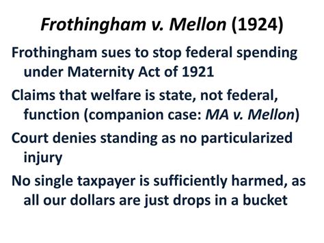 Frothingham v. Mellon: Unlocking the Power of Standing in Constitutional Law