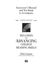 Full Answer Key Ten Steps To Advancin Epub