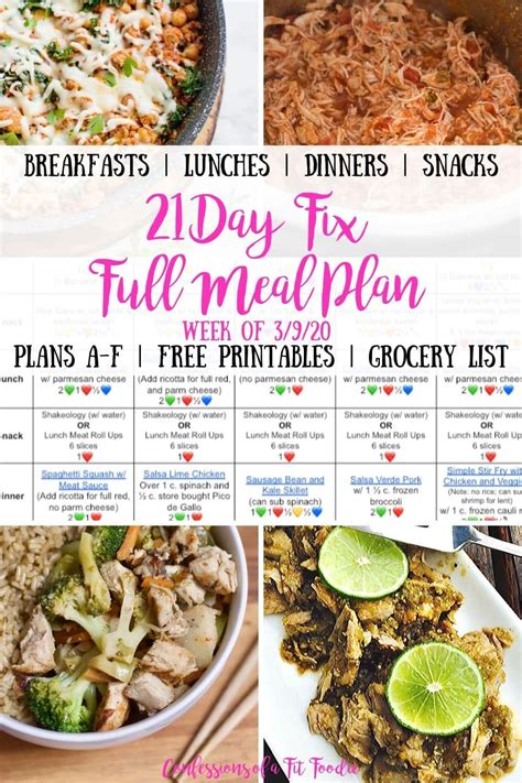 Full Meal Plan: