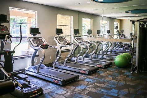 Fully equipped gym with cardio and strength training machines