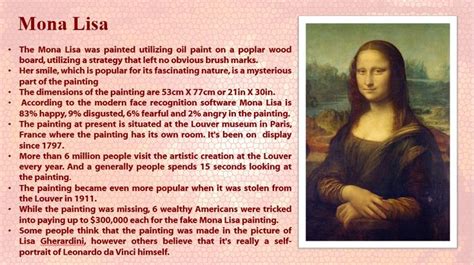 Fun Facts About the Mona Lisa