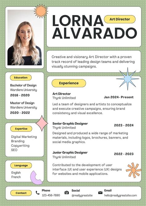 Fun Resume Templates