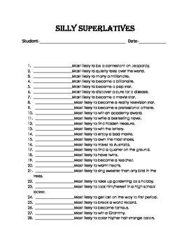 Fun Superlative Ideas for the Entire Family