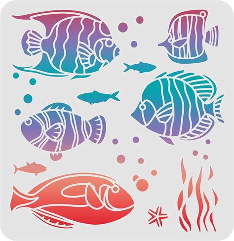 Fun with Tropical Fish Stencils Doc