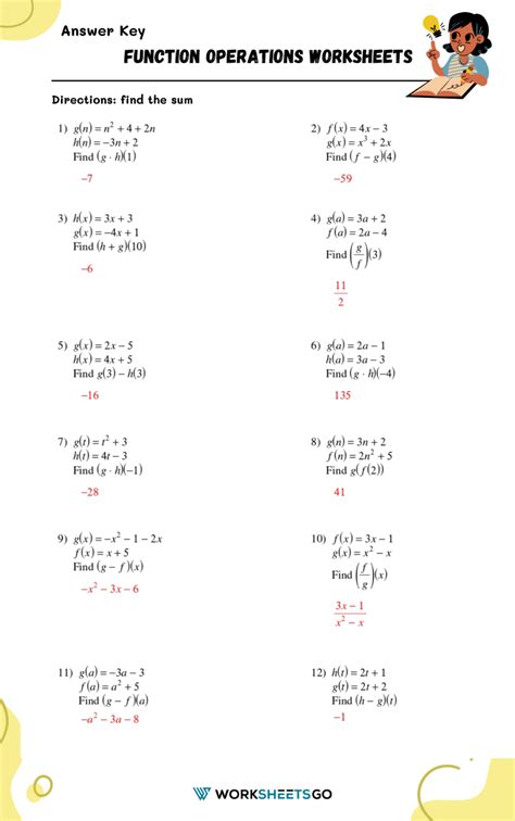 Function Operations E2020 Answer Sheet Doc