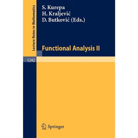 Functional Analysis, II PDF