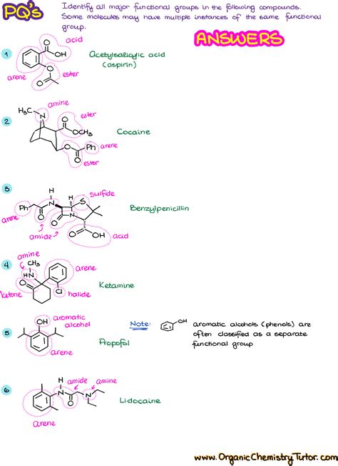 Functional Groups Workbook Answers Epub