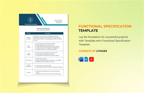 Functional Specification Template