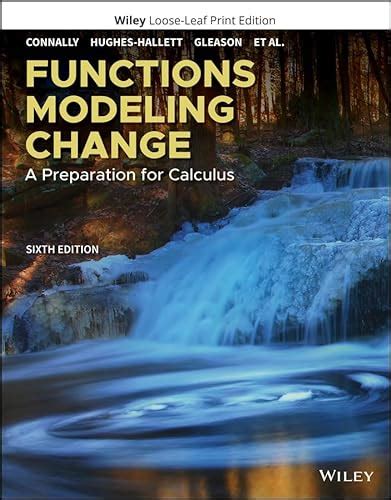 Functions Modeling Change A Preparation for Calculus Epub