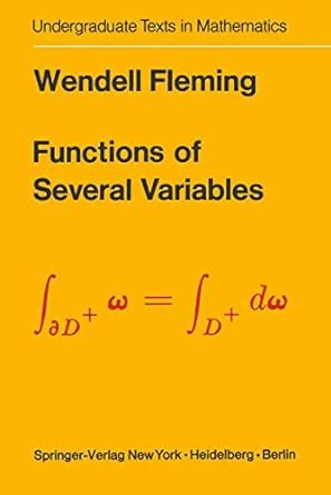 Functions of Several Variables Corrected 2nd Printing Kindle Editon