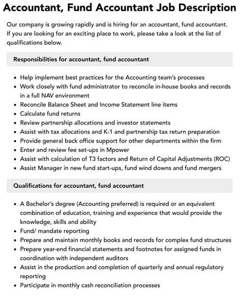 Fund Accountant Position: The Backbone of Financial Operations