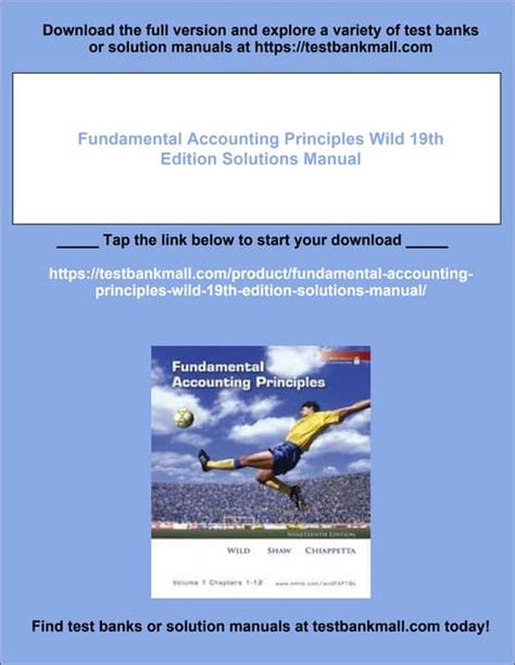 Fundamental Accounting Principles 19th Edition Solutions Manual Pdf Reader