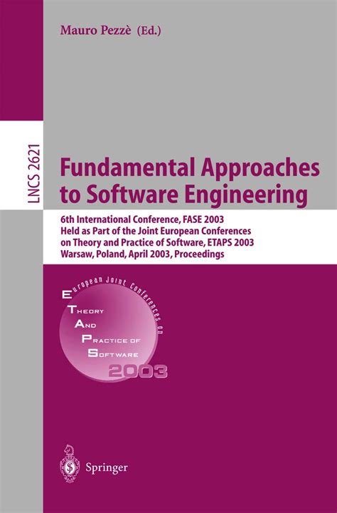 Fundamental Approaches to Software Engineering 6th International Conference Epub