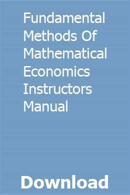 Fundamental Methods Of Mathematical Solutions Instructors Manual PDF