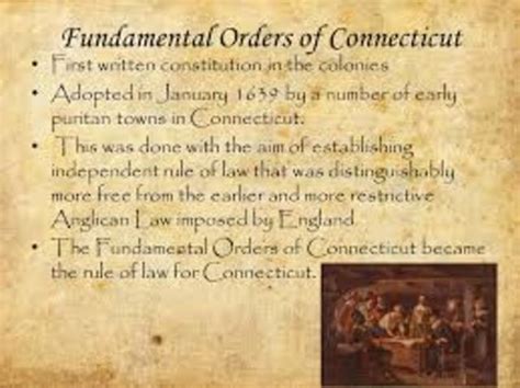 Fundamental Orders of Connecticut