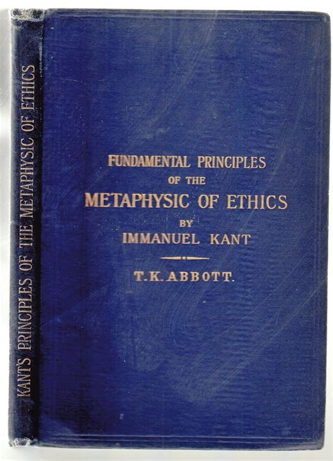 Fundamental principles of the Metaphysics of ethics Epub