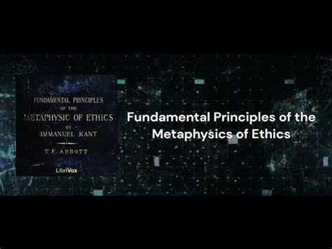 Fundamental principles of the metaphysics of ethics Reader