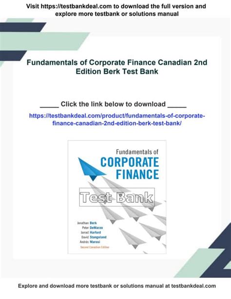 Fundamentals Corporate Fi PDF