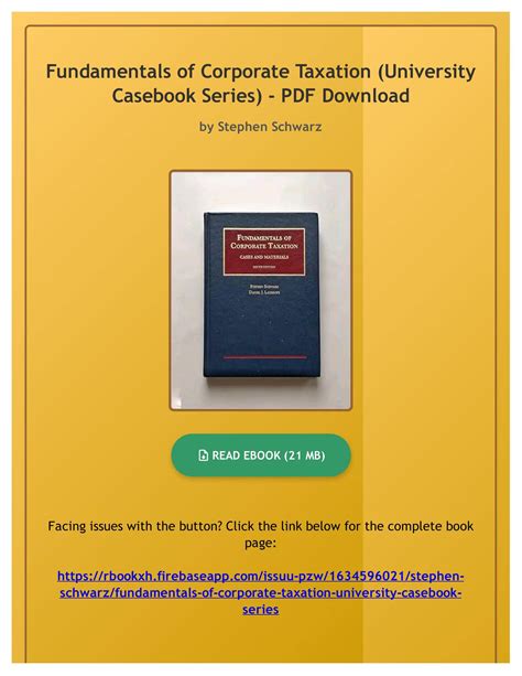 Fundamentals Corporate Taxation University Casebook Epub