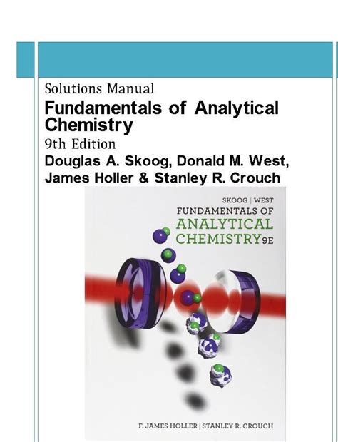 Fundamentals Of Analytical Chemistry Skoog Solution Manual Epub