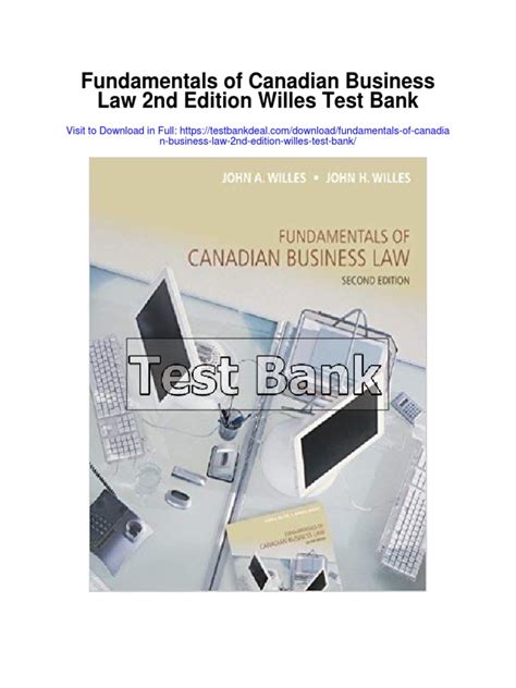Fundamentals Of Canadian Business Law 2nd Edition pdf Doc