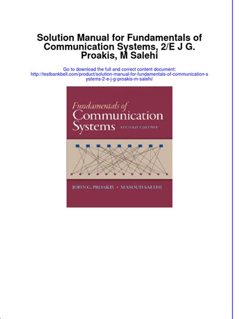 Fundamentals Of Communication Systems Solution Manual Doc