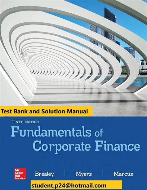 Fundamentals Of Corporate Finance 10th Edition Answer Key Kindle Editon