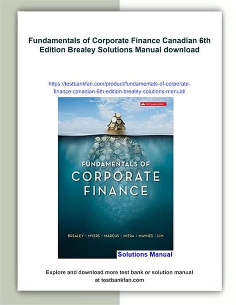 Fundamentals Of Corporate Finance 6th Edition Solutions Manual Doc