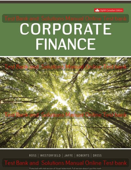 Fundamentals Of Corporate Finance 8th Canadian Edition Ebook PDF