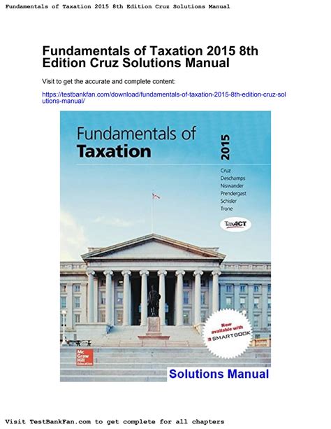 Fundamentals Of Corporate Taxation 8th Edition Solutions Epub