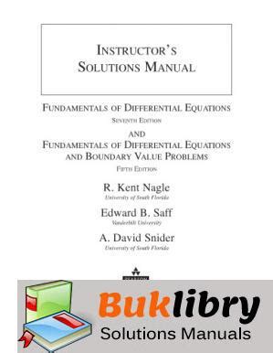 Fundamentals Of Differential Equations 7th Edition Solutions Kindle Editon