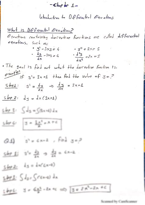 Fundamentals Of Differential Equations Answers Epub