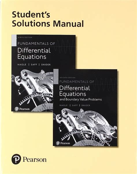 Fundamentals Of Differential Equations Solutions Manual Pdf Epub