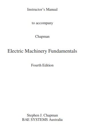 Fundamentals Of Electric Machinery Solution Manual PDF