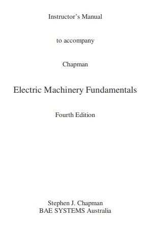 Fundamentals Of Electric Machinery Solution Manual PDF