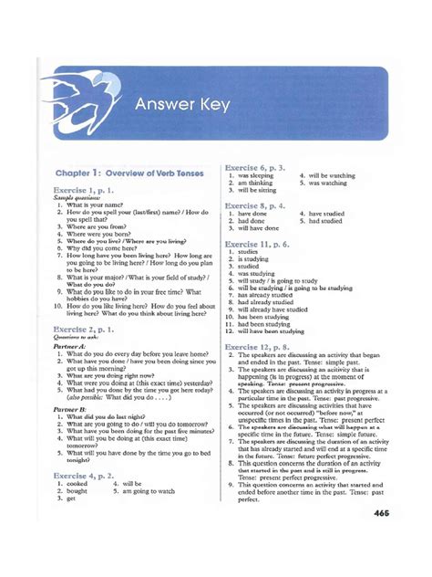 Fundamentals Of English Grammar Second Edition Answer Key Pdf PDF