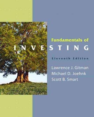 Fundamentals Of Investing 11th Edition Solutions Epub