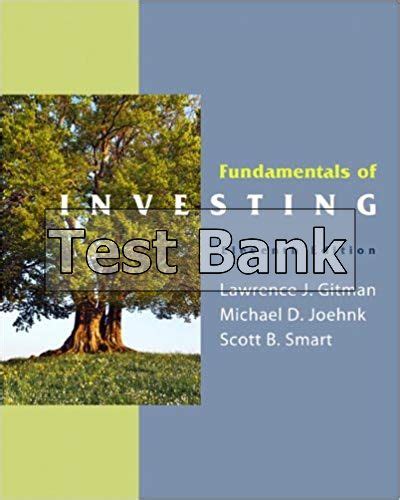 Fundamentals Of Investing 11th Edition Solutions Epub