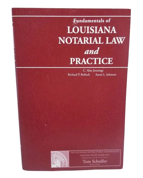 Fundamentals Of Louisiana Notarial Law And Practice Ebook PDF