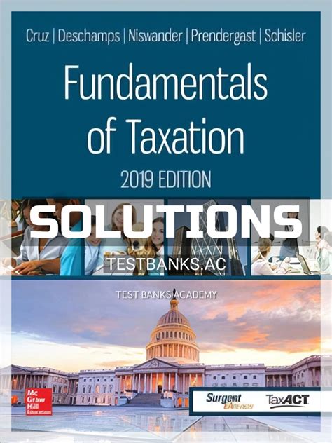 Fundamentals Of Taxation 2013 Answers Kindle Editon