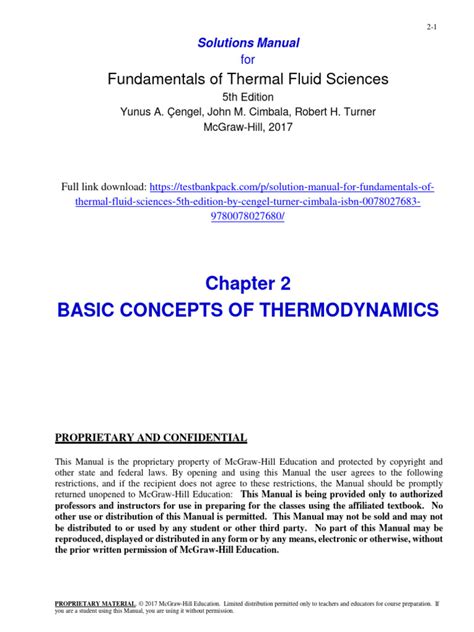 Fundamentals Thermal Fluid Sciences Solution Manual PDF