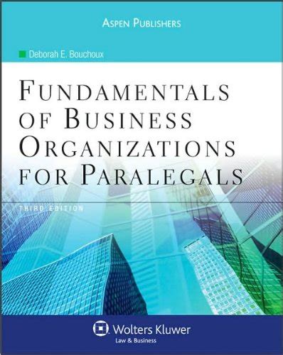 Fundamentals of Business Organizations for Paralegals 3rd Edition Epub