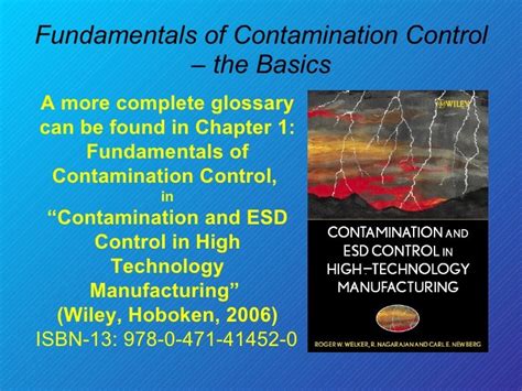 Fundamentals of Contamination Control PDF