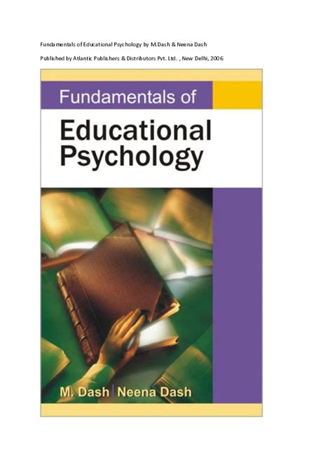 Fundamentals of Educational Psychology Doc