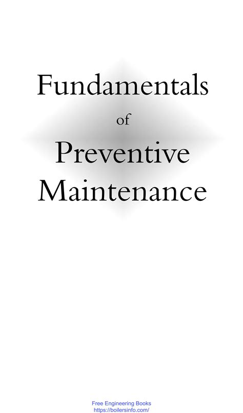 Fundamentals of Preventive Maintenance PDF