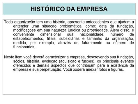 Fundamentos e Histórico da Empresa