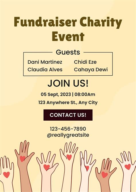 Fundraiser Flyers Template