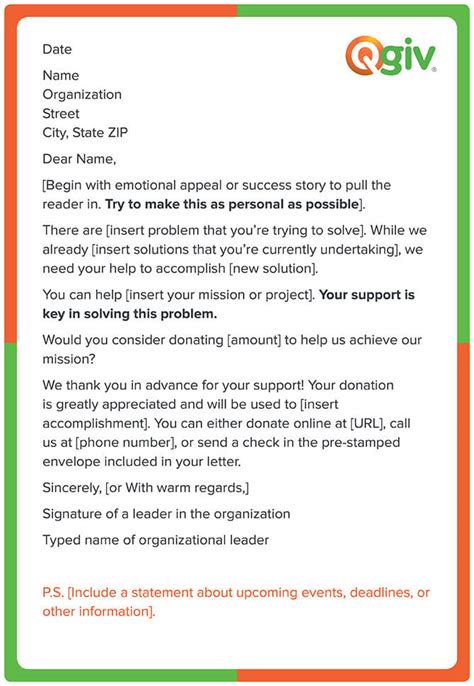 Fundraising Letter Templates